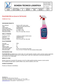 PulihygenPro Alcool Attivo 750 ml - cartone6/12 pz